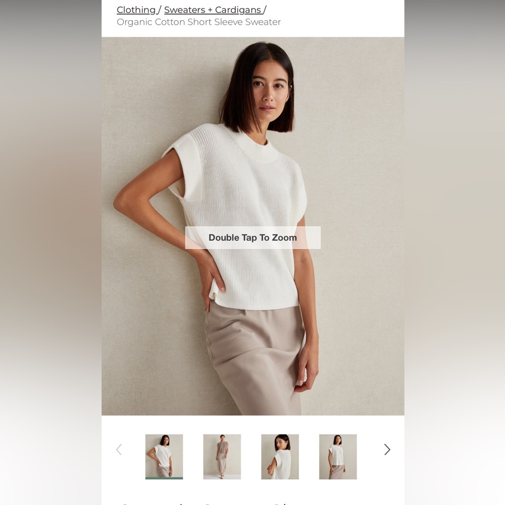 100% Cotton Haven Well Within Cream Women's Top